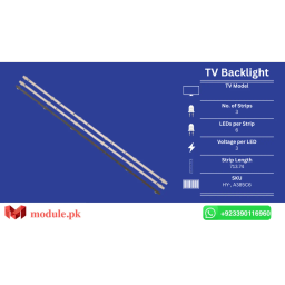 LED Backlight Strip China 40" - 3V - 714mm - HY-A385C6, HY-A385C5, XLM-1618